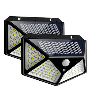 Lampu Taman Tenaga Surya 100LED Outdoor Dengan Sensor Gerak Cerdas Tahan Cuaca Solar IP65 Lampu Outdoor Tahan Air Dengan Sudut Lebar - Product Image 1