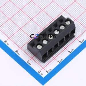 950-NLFL-DS/06 Plug-in Terminal Block P=5mm Connector ( Construction: 1x6P )( Pitch: 5mm )( Color: Black ) - Product Image 1