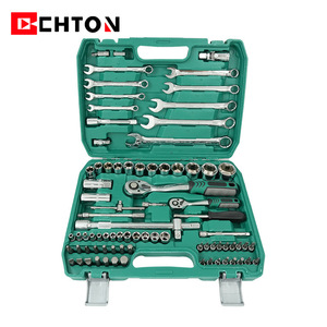 Kawataku Automotive Repair Tool 82 Pc Set 72 Tooth Ratchet Wrench Socket Kit For Car Maintenance And Mechanical Repair - Product Image 4