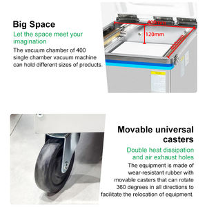 DZ400 all'ingrosso industriale cibo cotto di carne di pollo pesce salsicce di calore sigillante a camera singola macchina confezionatrice sottovuoto - Product Image 6