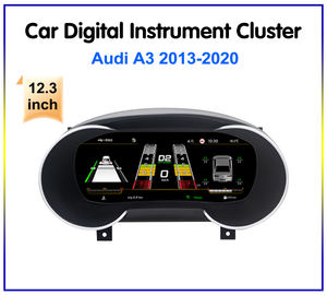Tableau de bord numérique LCD 12,3'' pour <span class=keywords><strong>Audi</strong></span> A3 2013-2020, tableau de bord virtuel de voiture, panneau d'instruments, compteur de vitesse, mise à niveau des jauges - Product Image 2