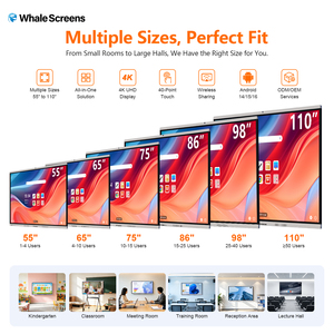 Pizarra Inteligente con Pantalla Táctil UHD de 55 65 75 85 86 100 1, Pantalla 4K Interactiva Inteligente para Sala de Reuniones y Conferencias - Product Image 4