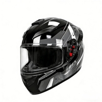 Nouveaux casques de moto demi-face ABS tendance pour adultes, casques modulaires de moto, casques de sécurité, protection de la tête