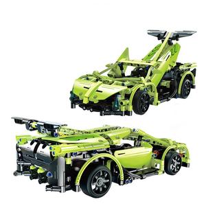Cada briques enfant Simulation vert sport voiture bricolage assemblé bloc construction jouets <span class=keywords><strong>RC</strong></span> voiture Technic jouets C51007W - Product Image 5