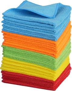 マイクロファイバー洗浄布,12 "X12" 高吸収性クリーニングラグ,Mutilporposeマイクロファイバー洗浄タオルキッチン用,窓,車 - Product Image 1