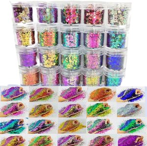 Lentejuelas Hexagonales Gruesas de Grado Cosmético con Efecto Camaleón para Resina, Vasos, Epoxi, Festivales, Maquillaje Corporal, Manualidades para el Cabello - Product Image 2