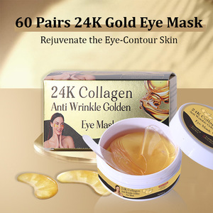 Mascarilla de Ojos Dorada Antiarrugas con Colágeno 24K, 60 Unidades, Reafirmante e Hidratante - Product Image 2