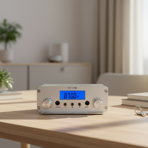 Émetteur FM 15W ST-15Bv2, radio FM stéréo PLL et émetteur de diffusion avec alimentation, 87 MHz-108 MHz - Product Image 6