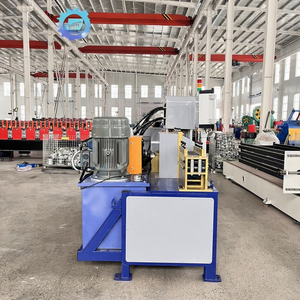 Machine automatique de formage de cerceaux à serrage par selle, contrôlée par PLC, avec pompe moteur et roulement - Product Image 1