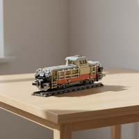 Ensemble de blocs de construction de modèles de véhicules personnalisés, assemblage en plastique DIY, collection de voitures classiques, trains, bus, hélicoptères, cadeau