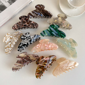Pinces à cheveux en acétate au design simple avec <span class=keywords><strong>logo</strong></span> personnalisé, pinces rétro exquises, pinces à cheveux en acétate, accessoires pour cheveux pour femmes - Product Image 1
