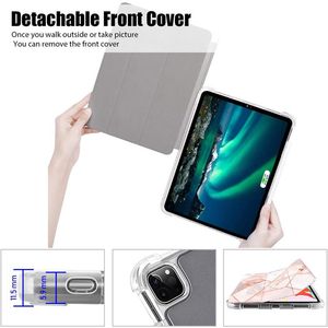 Ốp Lưng Máy Tính Bảng Bảo Vệ Toàn Diện 12.9 Inch Ốp Lưng Folio Đế Màu Hồng Hoa Văn Đá Cẩm Thạch Vỏ Thông Minh Cho <span class=keywords><strong>iPad</strong></span> Mới 2021 - Product Image 3