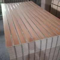 Panneau MDF rainuré 18 mm à prix abordable pour étagère murale de présentation