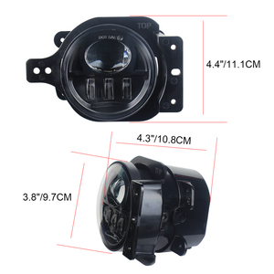 4 ''inch Vòng Sương Mù Ánh sáng LED front <span class=keywords><strong>bumper</strong></span> Lights với núi <span class=keywords><strong>Bracket</strong></span> sử dụng cho Jeep Wrangler JL 2018 + - Product Image 3