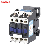 Contacteur CA série TONGYAO CJX2 9A-95A 3 pôles magnétique 220V/380V 690V Bobine Démarreur de Moteur IEC 60947 Remplacement LC1-D Rail DIN