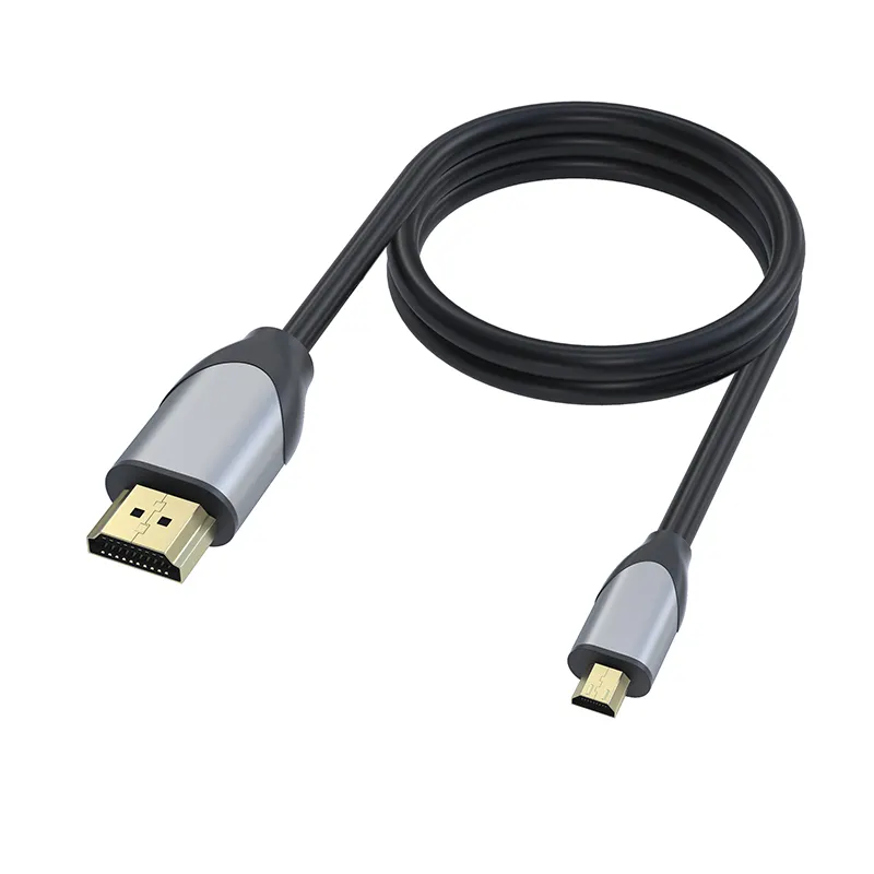 Micro HDMI to HDMI AM-DM Converter Cable 1.4v 4K@30Hz/1080P@120Hz for Camera/Tablet