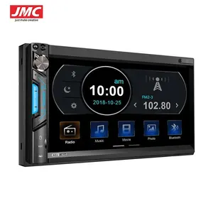 JMC 새로운 도착 7 인치 Aux 포트 용량 성 화면 지원 Fm Carplay 2Din 자동차 라디오 7 인치 MP5 자동차 dvd 플레이어