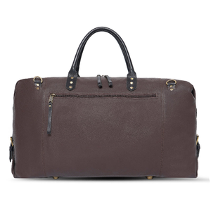 Diseñado con atención al detalle, esta bolsa de viaje de fin de semana 100% de cuero genuino ofrece un almacenamiento confiable para viajes cortos. - Product Image 3