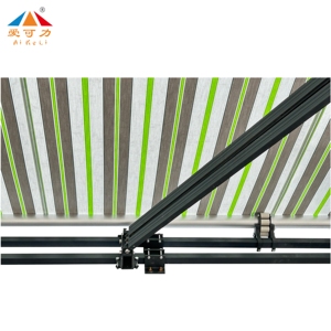 Tùy Chỉnh Khung Nhôm Gấp Kính Thiên Văn Điện Đôi Cong Cánh Tay Mái Hiên Cho Sân Ngoài Trời Biệt Thự Tự Động Rút Rút - Product Image 5