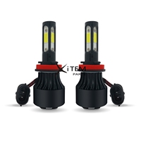 Offre spéciale X7 lampe de phare led 4 côtés pour voiture 9005 9006 h4 h11 logo personnalisé boîte d'emballage 8000lm