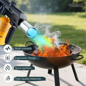 Powerful Classic Big Flame <strong>Kitchen</strong> <strong>Blow</strong> <strong>Torch</strong> for Cooking BBQ Grill Steak Searing with Safety Lock Cigarette Use - Product Image 2