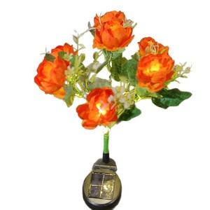 Solar Garden <b>Light</b> Blue <b>Rose</b> LED Flower Decor Outdoor Lawn <b>Light</b> Water Resistant Portable - Product Image 4