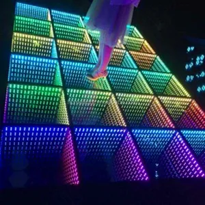 Espejo 3D Infinity de alta calidad para pista de baile, vidrio templado interactivo para fiesta, discoteca, escenario, LED 10, 90, IP65, RGB 5050, lámpara LED