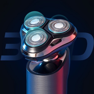 Hot Selling Men's <b>Face</b> Grooming Rotary <b>Shaver</b> USB Rechargeable Triple Blade Low Noise Waterproof Cordless Household 80 Triple - Product Image 4