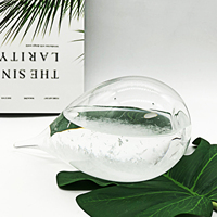 Gouttelette de bureau créative g, goutte d'eau, verre, météo, prévisions, moniteurs en bouteille, baromètre, ornements artisanat cadeau