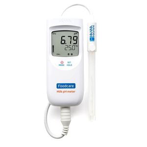 HANNA HI99162 pH-mètre portable pour lait, contrôle ponctuel pendant le traitement, pH-mètre numérique portable professionnel étanche Hanna - Product Image 1
