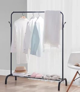 Perchero negro con estantes de almacenamiento y ganchos para abrigos/sombreros Perchero de acero independiente para interiores para dormitorio o sala de estar - Product Image 4