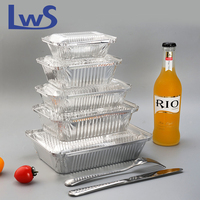 Barquettes jetables en aluminium n°1, n°2, n°6a, petits moules de cuisson en aluminium, boîtes à lunch en aluminium avec couvercle, vente en gros pour le Royaume-Uni
