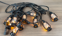Guirlande lumineuse solaire magnétique pour camping, lampe féerique IP65, éclairage d'ambiance extérieur pour la pêche, le camping-car, la cour, la décoration de festival