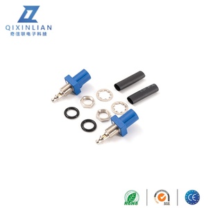 Fakra HSD nam kết nối đồng trục không thấm nước C mã màu xanh uốn cho RG174 cáp phù hợp 335V rms liên tục 1.6:1 VSWR cho RF - Product Image 2