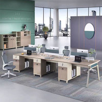 Bureau de travail de bureau avec écran pour le personnel et les employés, fabriqué en usine |   Meubles commerciaux Open Table