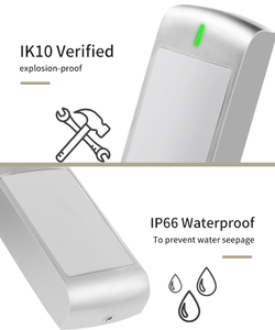 Lettore RFID X1 Impermeabile IP66 Wiegand 125KHz ID 13.56MHz IC NFC per Controllo Accessi Porte - Product Image 1