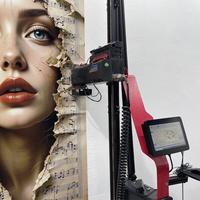 Impresora UV de Alta Resolución para Paredes, Máquina de Inyección de Tinta Vertical 3D, Impresión Directa en Paredes, Alta Velocidad