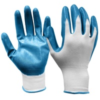 Guantes de Trabajo de Seguridad Recubiertos de Nitrilo Ligeros con Logotipo Personalizado, Resistentes al Desgaste, Flexibles y con Protección para las Manos