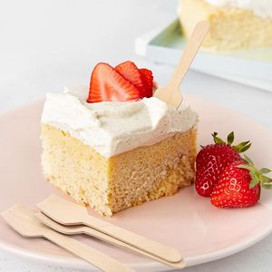 Mini Cucharas Desechables para Degustación SOTON, 100% Naturales, Pequeñas y Modernas de Madera de Bambú de 9.5 cm, Cucharas Pequeñas Desechables para Helado - Product Image 3