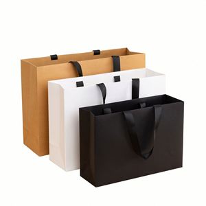 Bolsa de Papel para Compras Ecológica, Personalizada, de Alta Calidad, con Logotipo Impreso, al por Mayor - Product Image 6