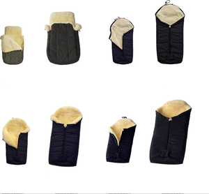 Sac de couchage de luxe en peau de mouton australienne pour poussette, respirant et doux, pour bébé, hiver - Product Image 4