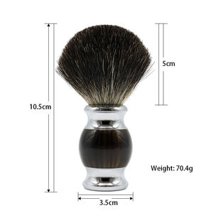 JDK Blaireau <span class=keywords><strong>De</strong></span> Rasage Avec Résine Blaireau Cheveux Synthétiques <span class=keywords><strong>Peau</strong></span> Doux Barbier Voyage Logo Personnalisé - Product Image 6