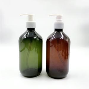 Bouteilles en plastique écologiques biodégradables de 300 ml et 500 ml, couleur ambre verte, pour gel douche, lotion, pompe cosmétique, contenants pour shampooing - Product Image 3