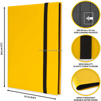 Prix d'usine abordable : Classeur portable en plastique pour cartes, 9 pochettes, capacité 360 cartes, album de rangement pour cartes à collectionner, cartes TCG, Pokémon