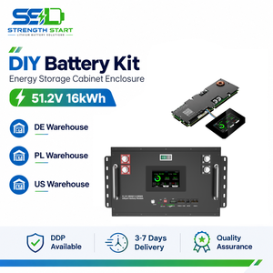 ชุดแบตเตอรี่ลิเธียมแบบประกอบสำเร็จจากโปแลนด์ 48V/51.2V แบบต่อพ่วงได้ 15kWh 16kWh LiFePO4 DIY กล่องแบตเตอรี่ JK V19 BMS พร้อมล้อ ชุดแบตเตอรี่ลิเธียม CE/FCC - Product Image 1