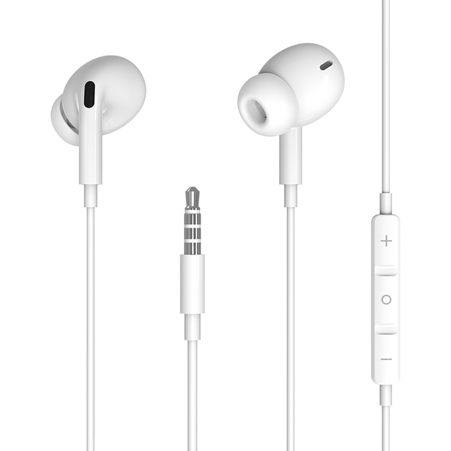 3.5mm Earbuds   Headphones With Microphone In-ear Headphones Wired Stereo  for Mobile Phone