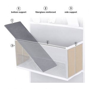 4 Pockets Over the Door Hanging Organizer With <b>Hooks</b> Storage Bags Baby Products Organizer Bag Save Storage Space Fabric 100pcs - Product Image 4