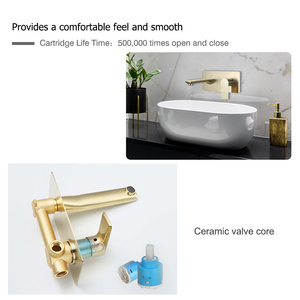 Vendite calde Cina Produttore Spazzolato A Mano In Oro Spazzolato Oro Lavandino del <span class=keywords><strong>Bagno</strong></span> E <span class=keywords><strong>Lavabo</strong></span> Faucetss Miscelatori <span class=keywords><strong>Rubinetti</strong></span> Dell'acqua - Product Image 4