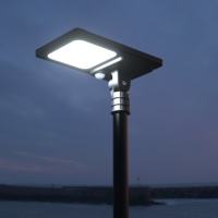 Système d'éclairage extérieur commercial hybride AC/solaire à très haute luminosité pour usage public, étanche IP65