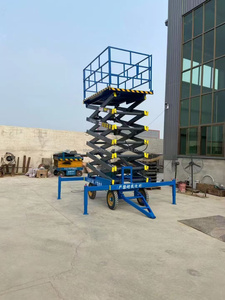 Gunting listrik mengangkat 4-18m Platform udara 6m 8m 10m 12m 14m Skylift perancah pengangkat seluler angkat hidrolik - Product Image 5